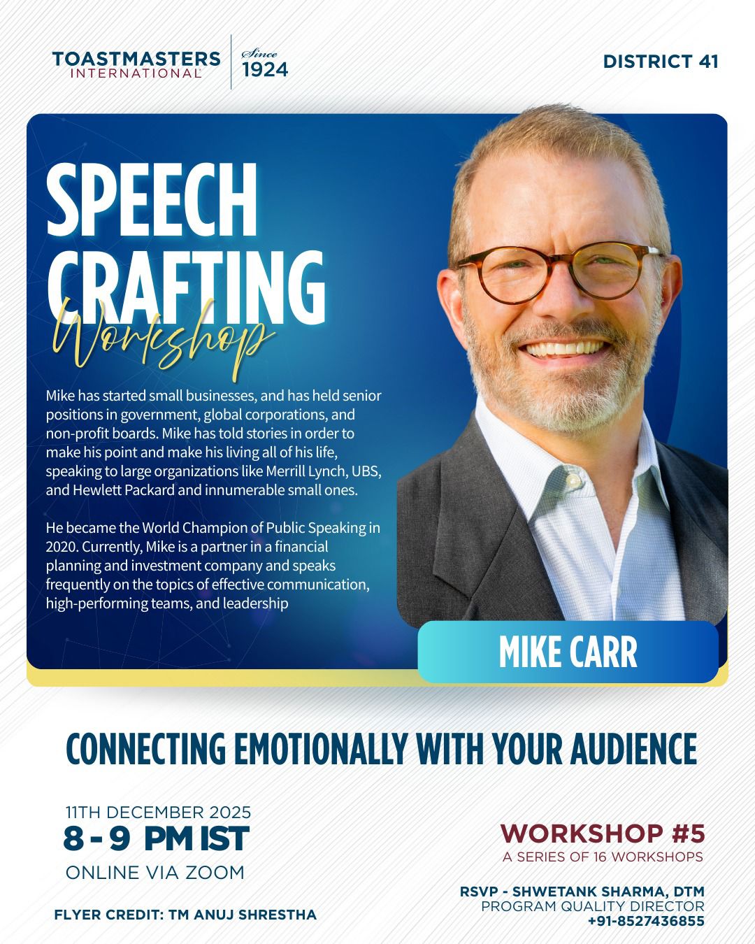 Speech crafting- Mike Carr