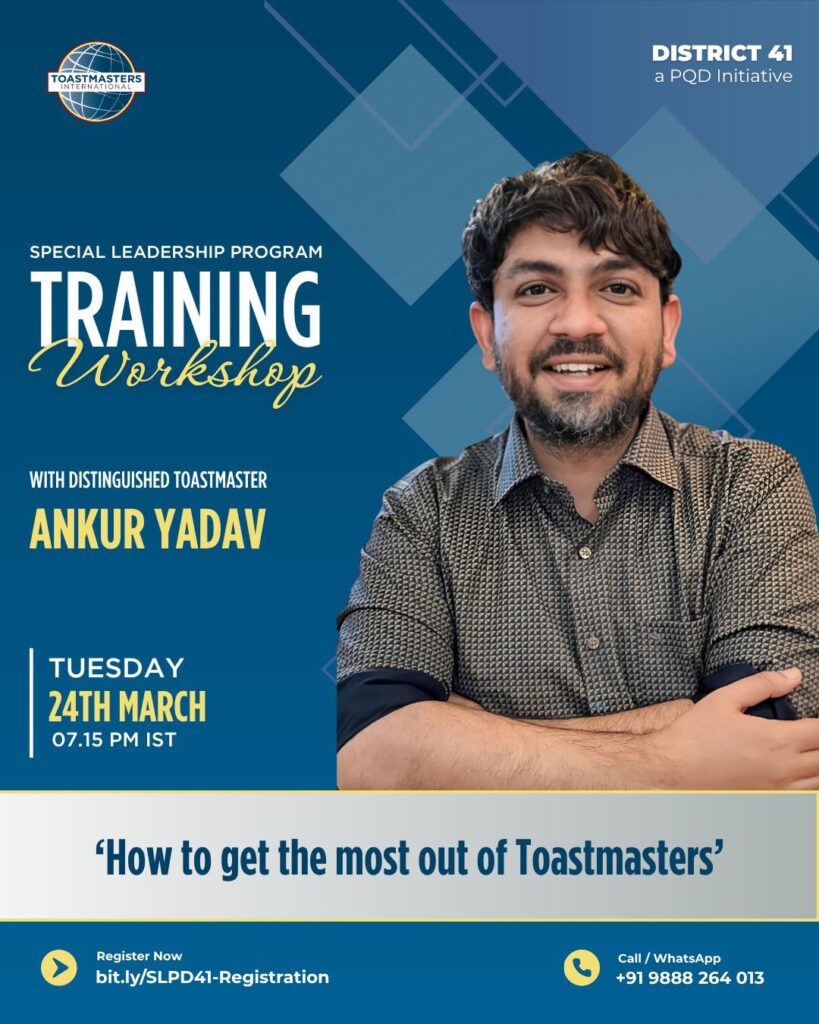 How to get the most out of toastmasters