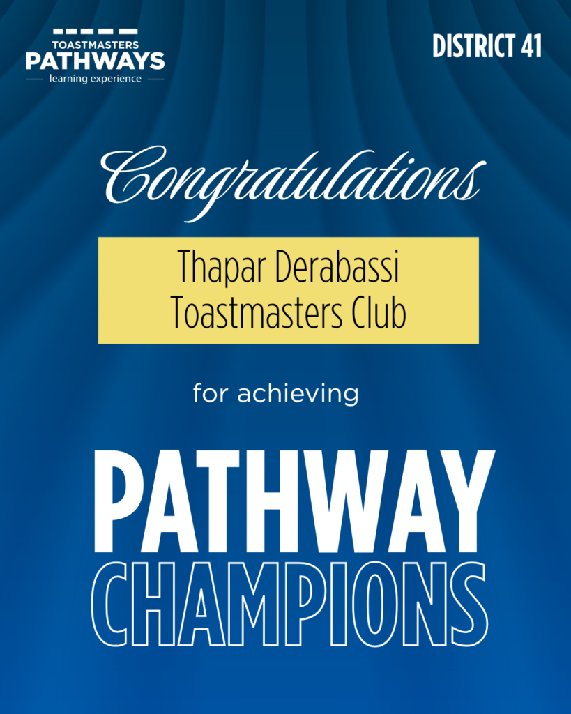 Thapar Derabassi Toastmasters Club